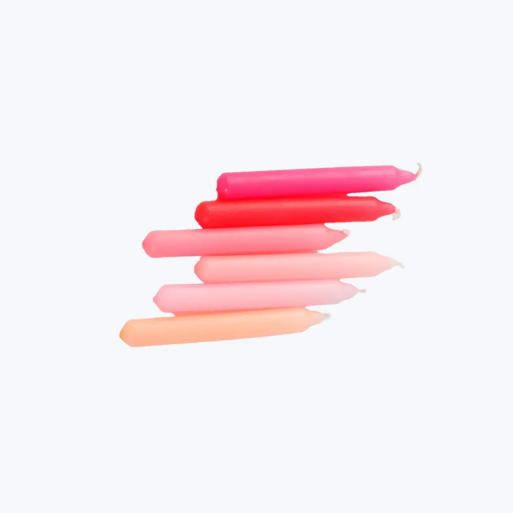 Dip Dye Konfetti Candles, Adjust 6