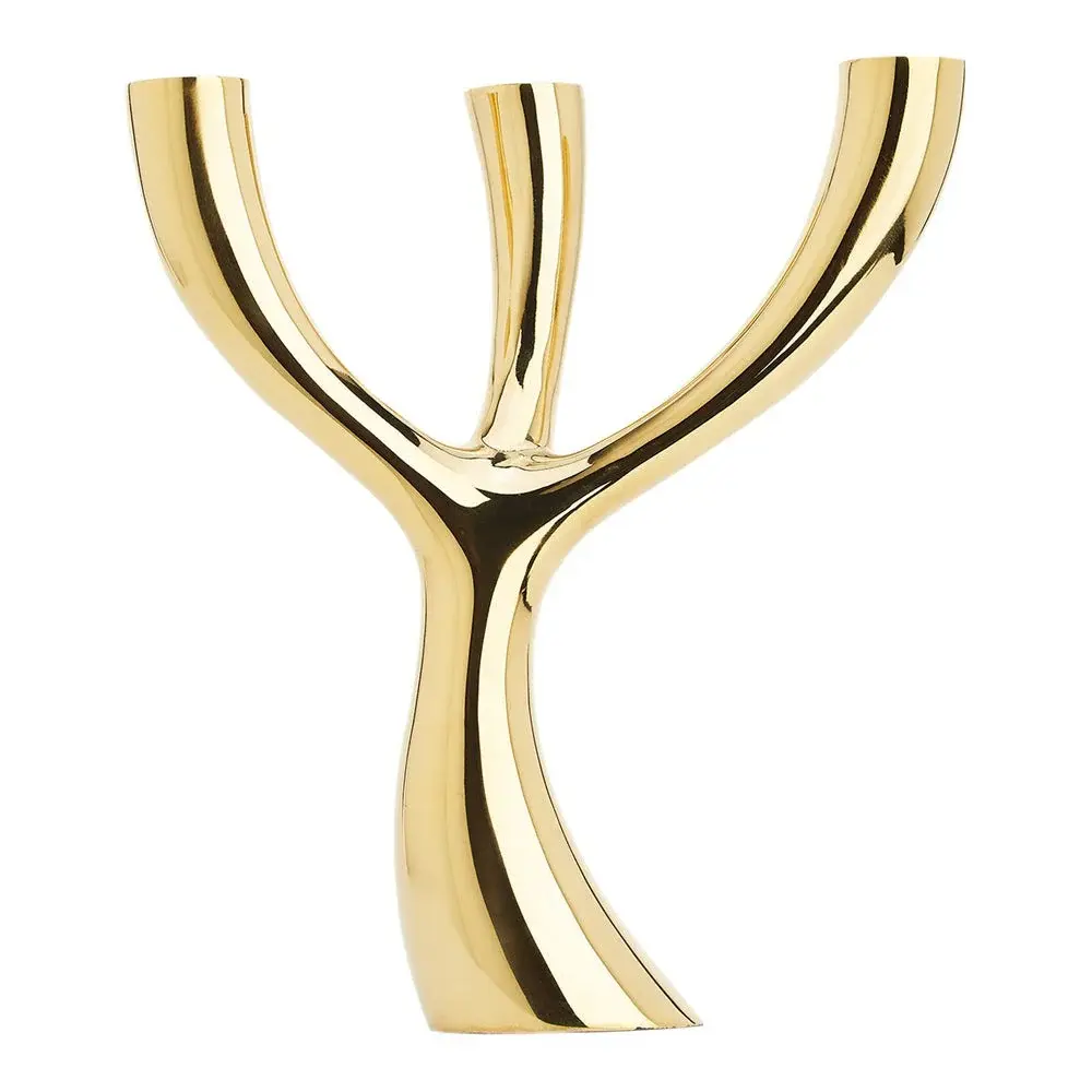 Anthem Candle Holder - Reflective Brass
