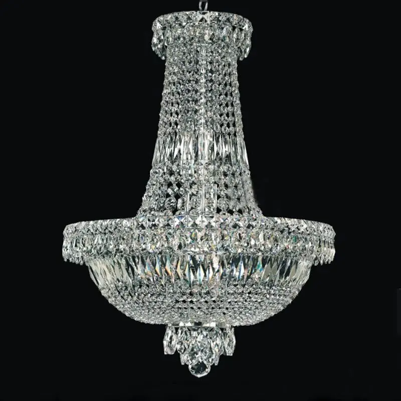 Classy Modern Classic Crystal Chandelier Foyers, Stairways, and Dining Rooms