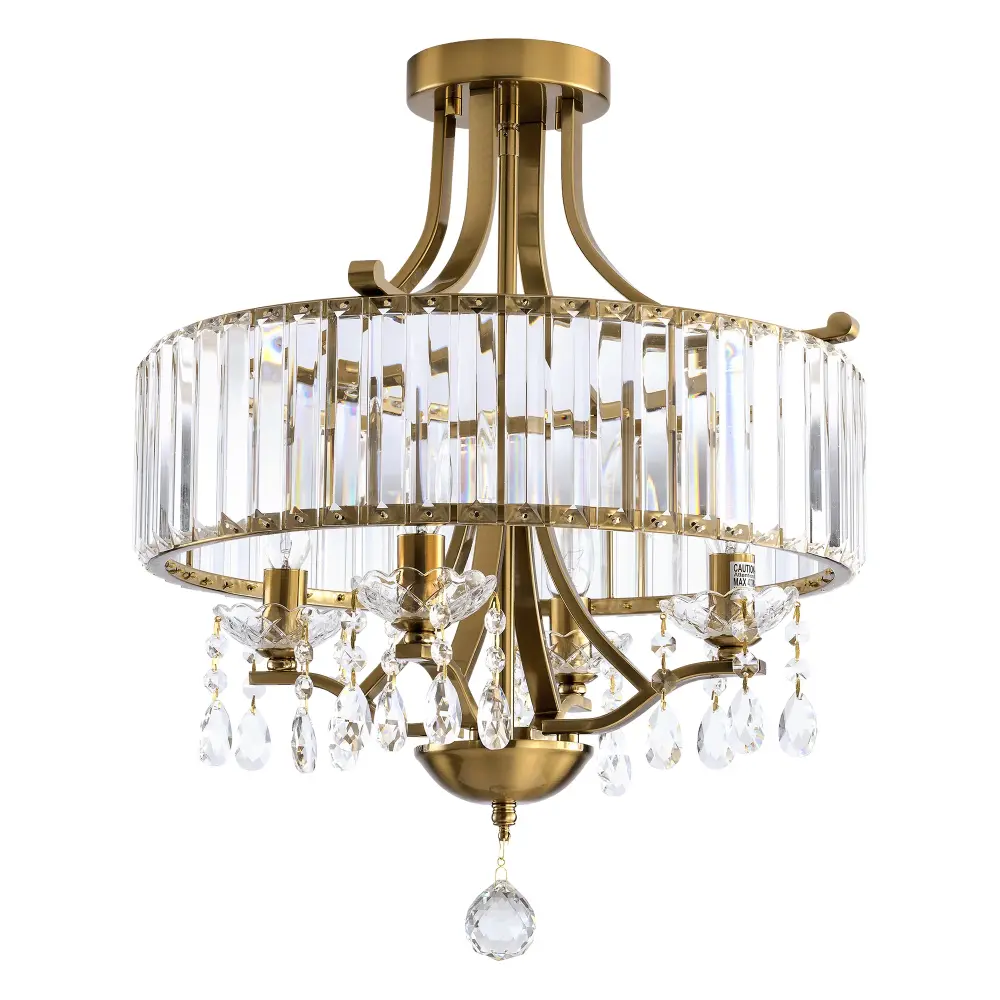 Crystal Semi Flush Mount Ceiling portable #29001