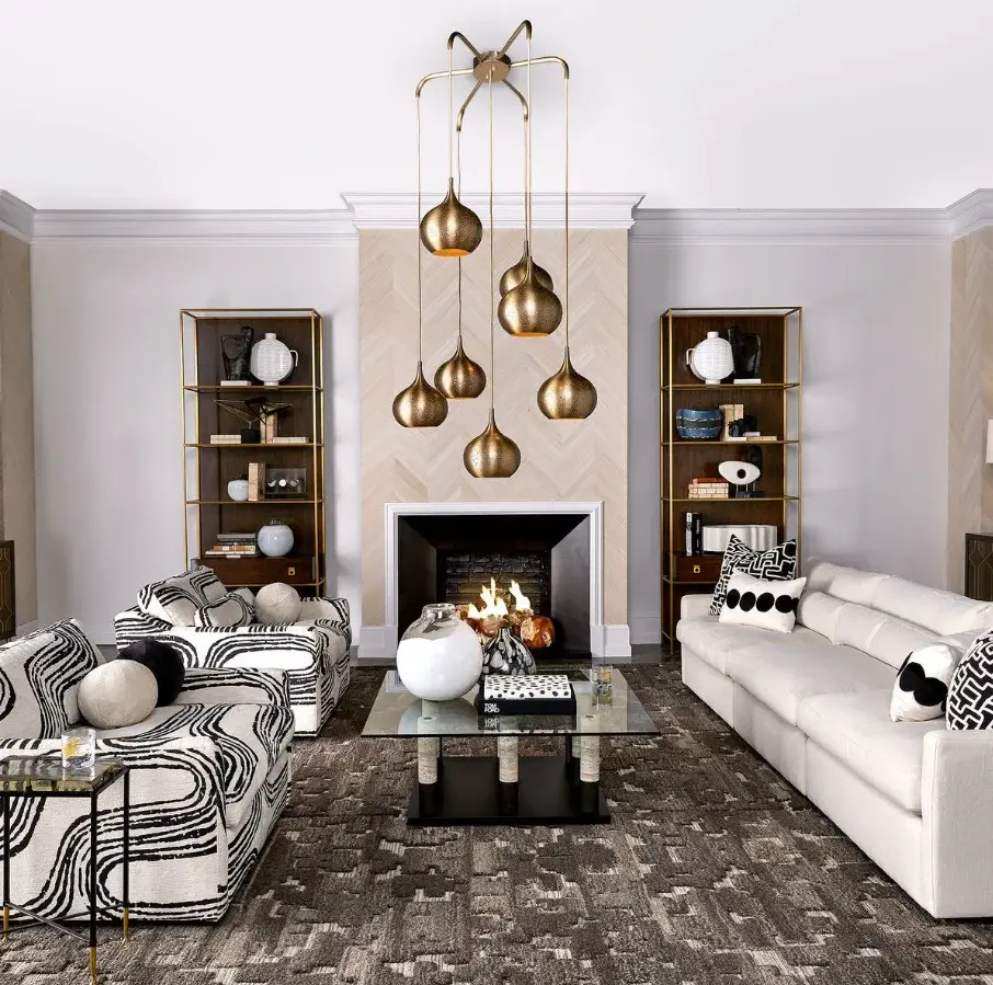 Golden Onion 7-Light Chandelier