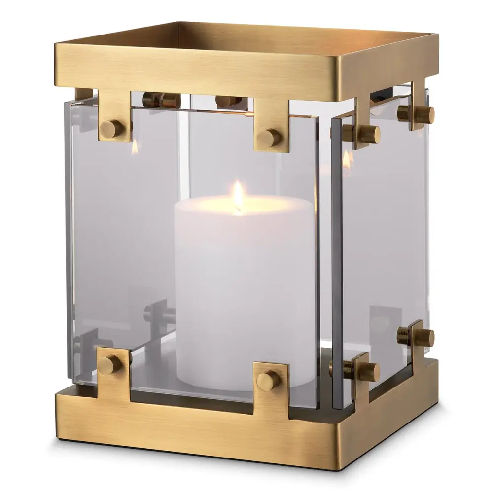 Heston Modest Hurricaine Lantern - Smoke Glass