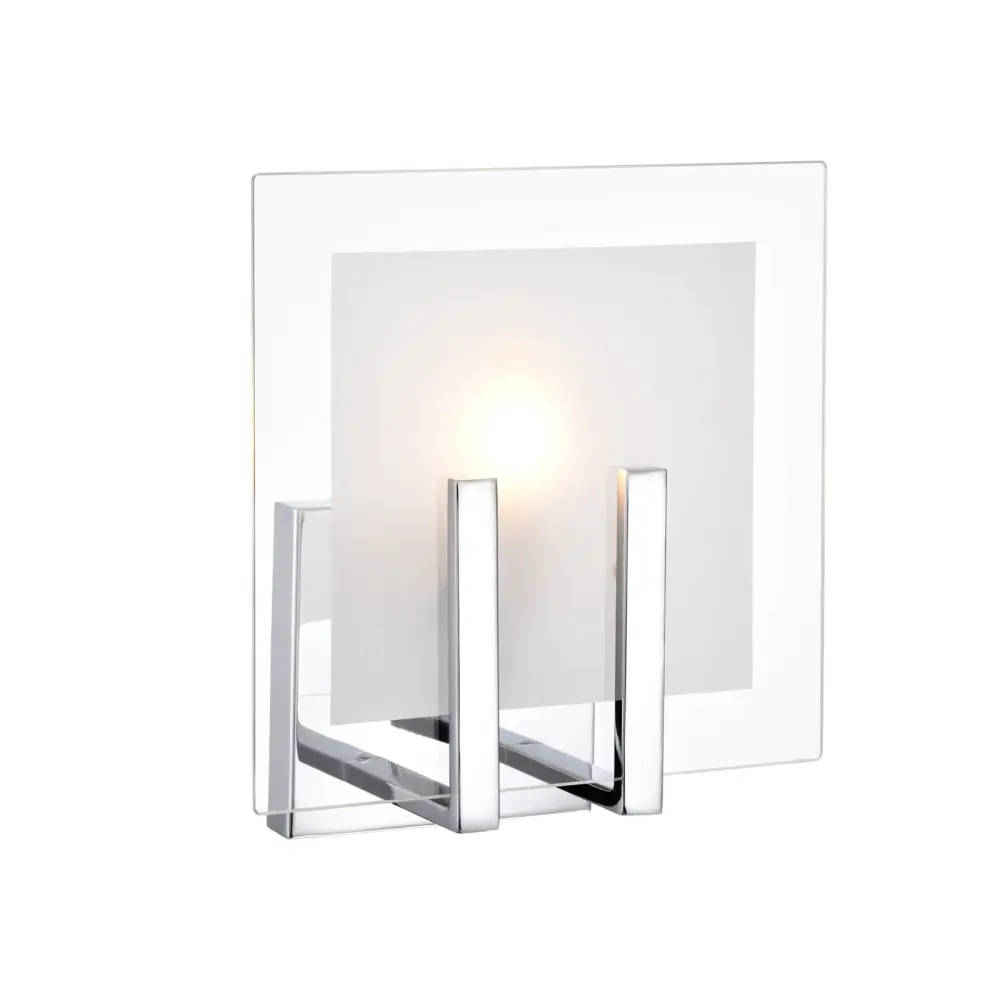 Maxax 1 - Light Dimmable Chrome Wall Sconce place 2) #19157