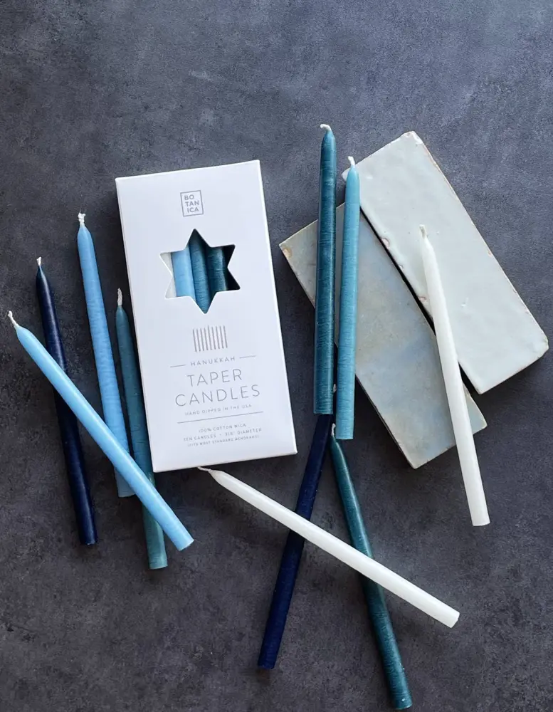 Menorah Hanukkah Tiny Taper Candles