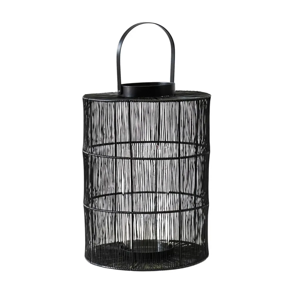 Portofino Large Wirework Lantern - Charcoal