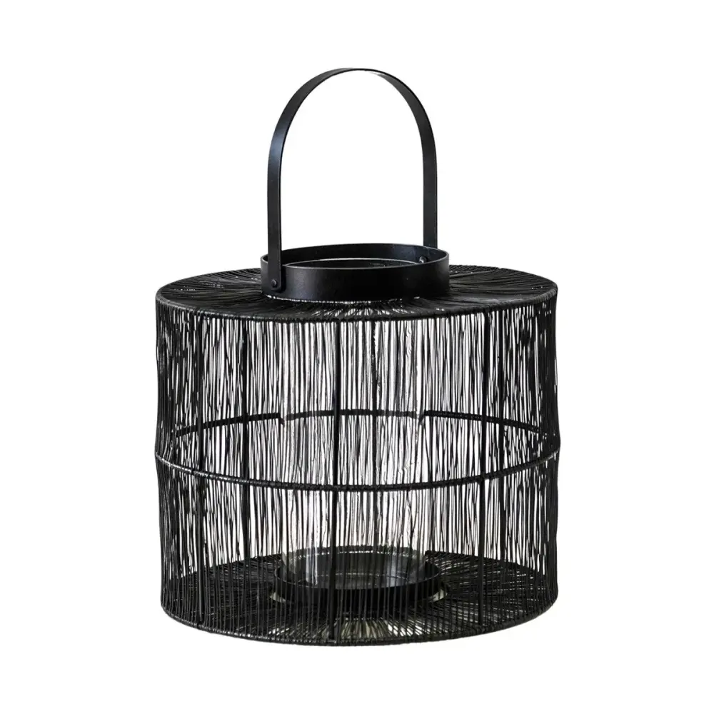 Portofino Small Wirework Lantern - Ebony