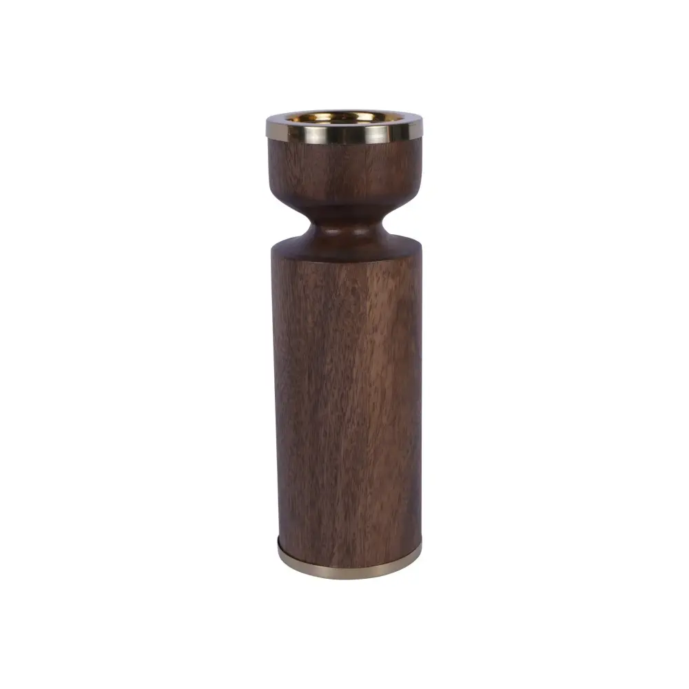 Amalfi Hardwood Pillar Candle Holder