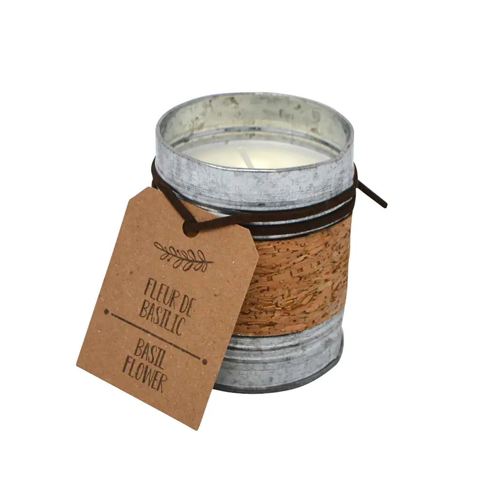 Candle Canned Jar, Basil Flower
