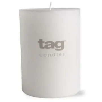 chapel pillar candle 3x4 - alabaster