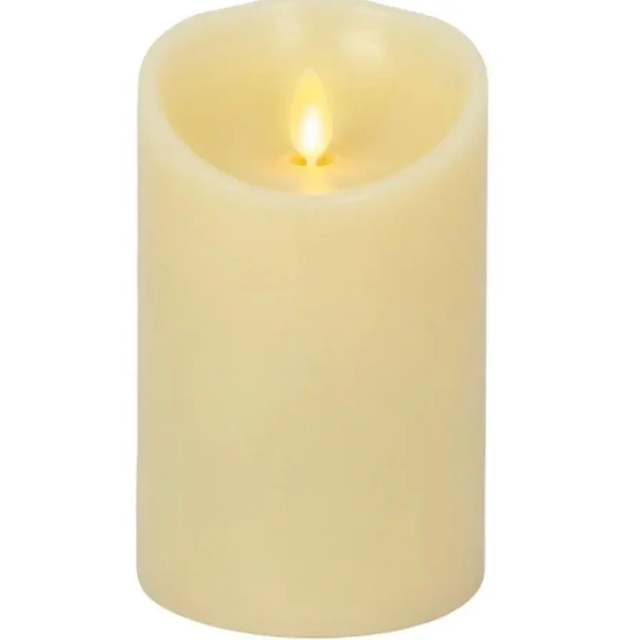 FLAMELESS IVORY PILLAR CANDLES