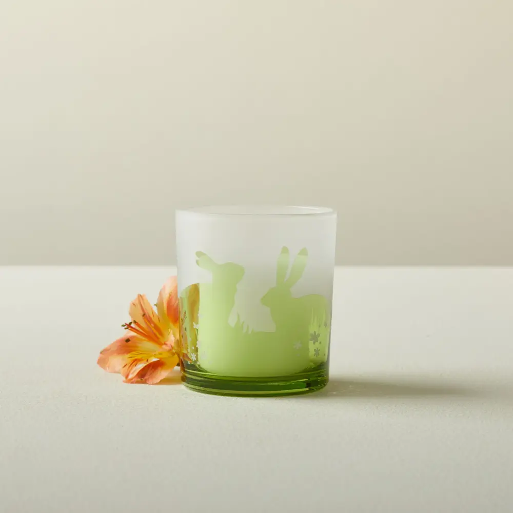 Grass Field-Bunny Votive Candle Holder