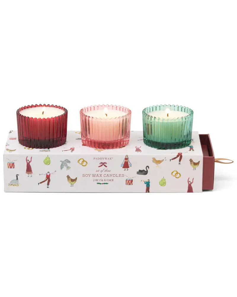 Holiday Ribbed Mercury Glass Candle Adjust 3