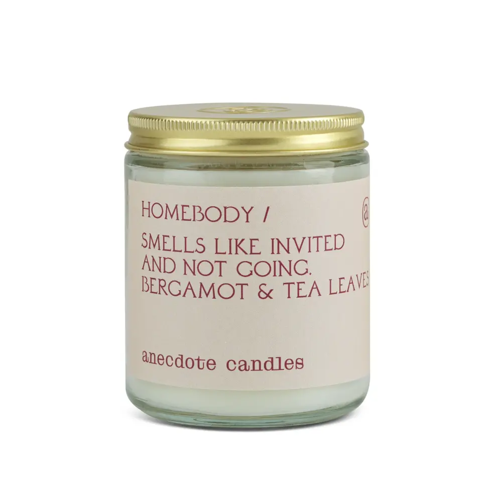 Homebody Candle (Bergamot & Tea Leaves) Glass Jar Candle
