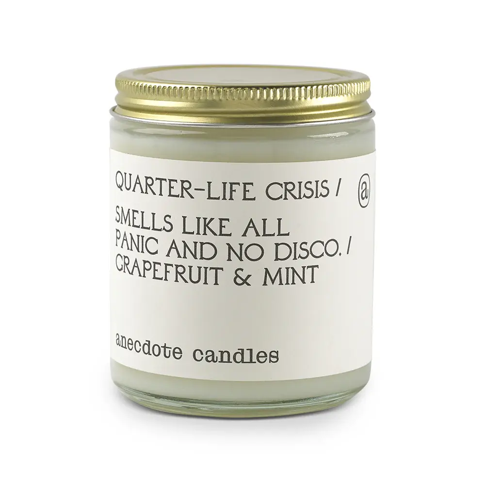 Quarter-life Crisis (Grapefruit & Mint) Glass Jar Candle
