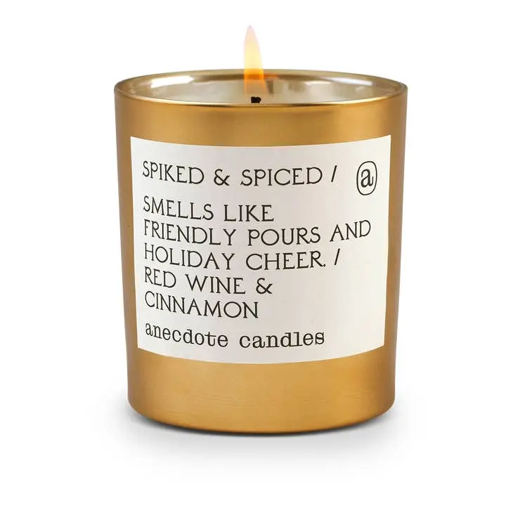 Spiked & Spiced ruby Wine & Cinnamon) Gold Tumbler Candle