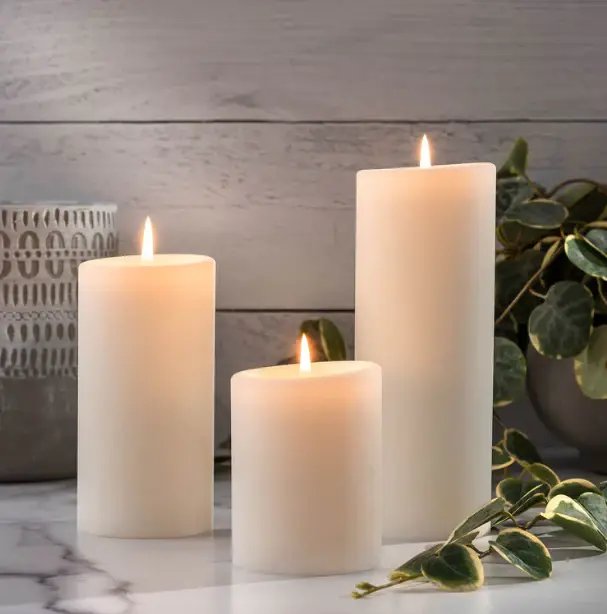 Untreated Pillar Candle