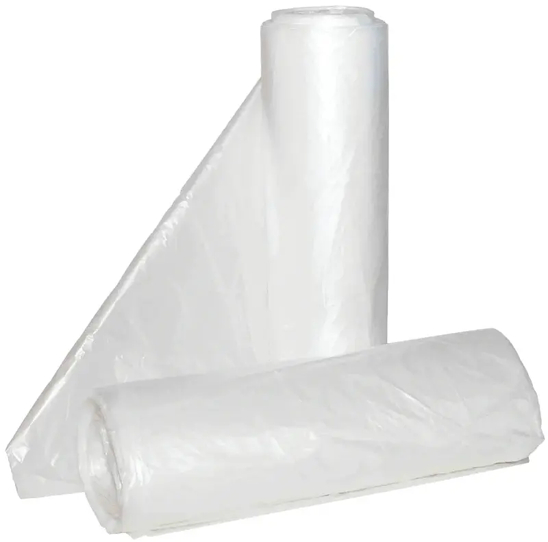 ALUF Plastics Hi-Lene Series HCR-366017C Microbe-resistant Coreless Can Liner, 50 to 55 gal, HDPE, Clear