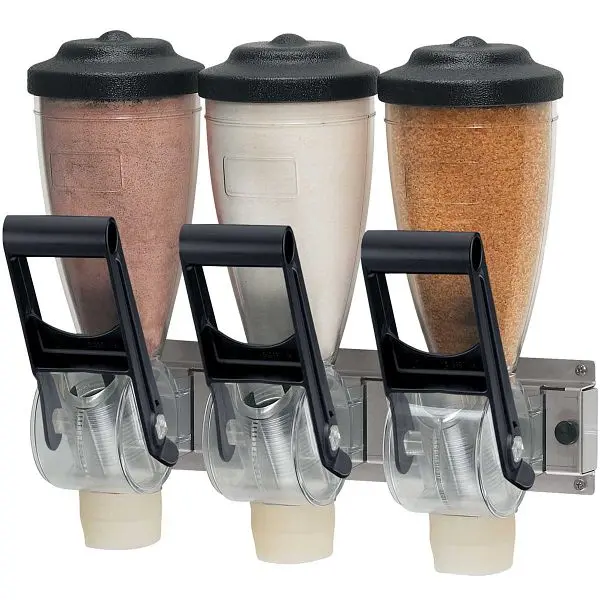 Server Dry Food & Candy Dispenser, 3x 1 L, Wall-Mount, 86650