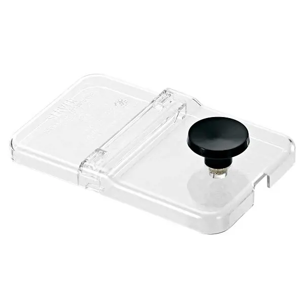 Server Medium Hinged Lid, 1/9-Size Jar - Translucent, 87253
