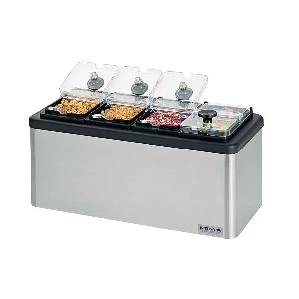 Server Mini Cold Station, (4) Jars, Lids & Spoons, 87480