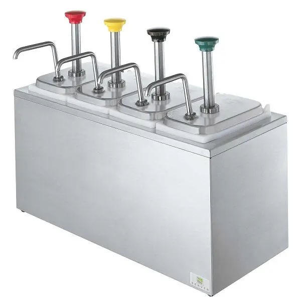Server Serving Station, (4) Jars & Stainless Steel Pumps, 82830