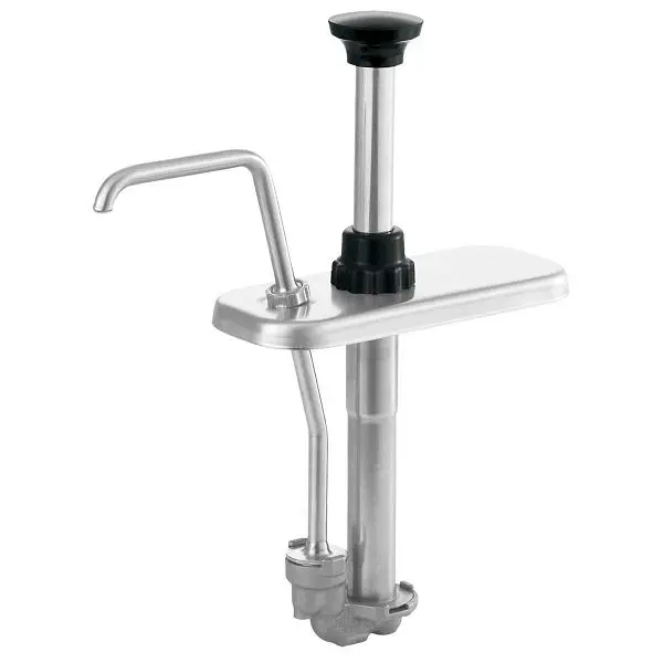 Server Thick Slim, 1 1/2 Qt Fountain Jar Pump, Stainless Steel, FP-200V Slim, 85310