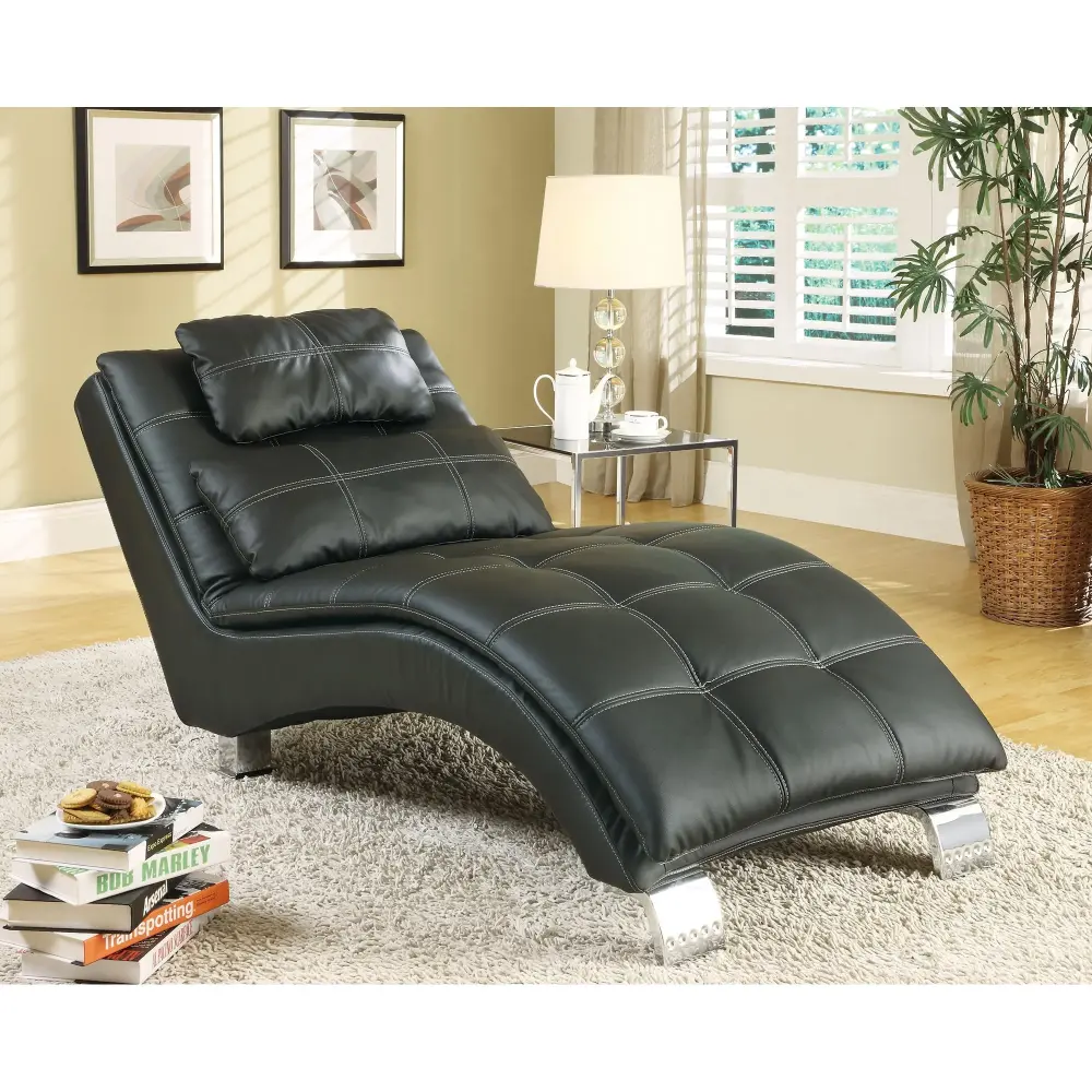 Diamond Modern Furniture COA Dilleston Leather Look Chaise 550075