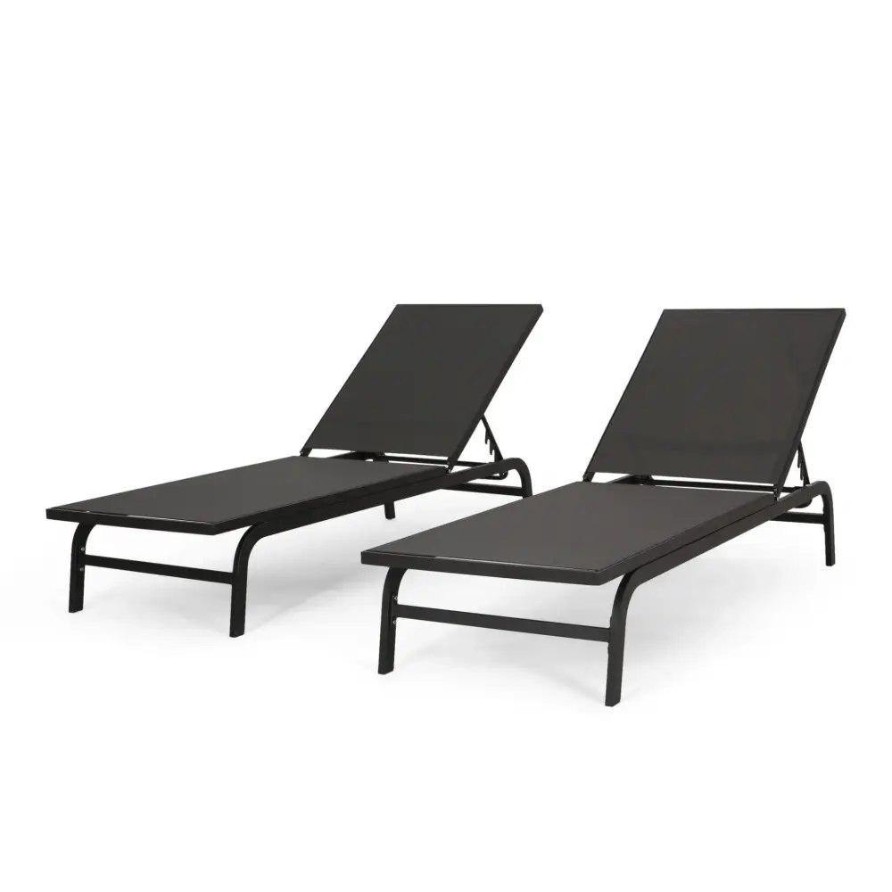 Finn - Contemporary Chaise Lounge Outdoor Relaxation - 86 Inch Length