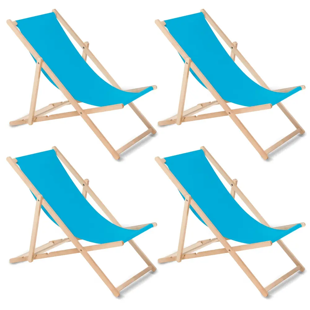 GreenBlue GB183 cobalt beech classic lounger, 4 pieces