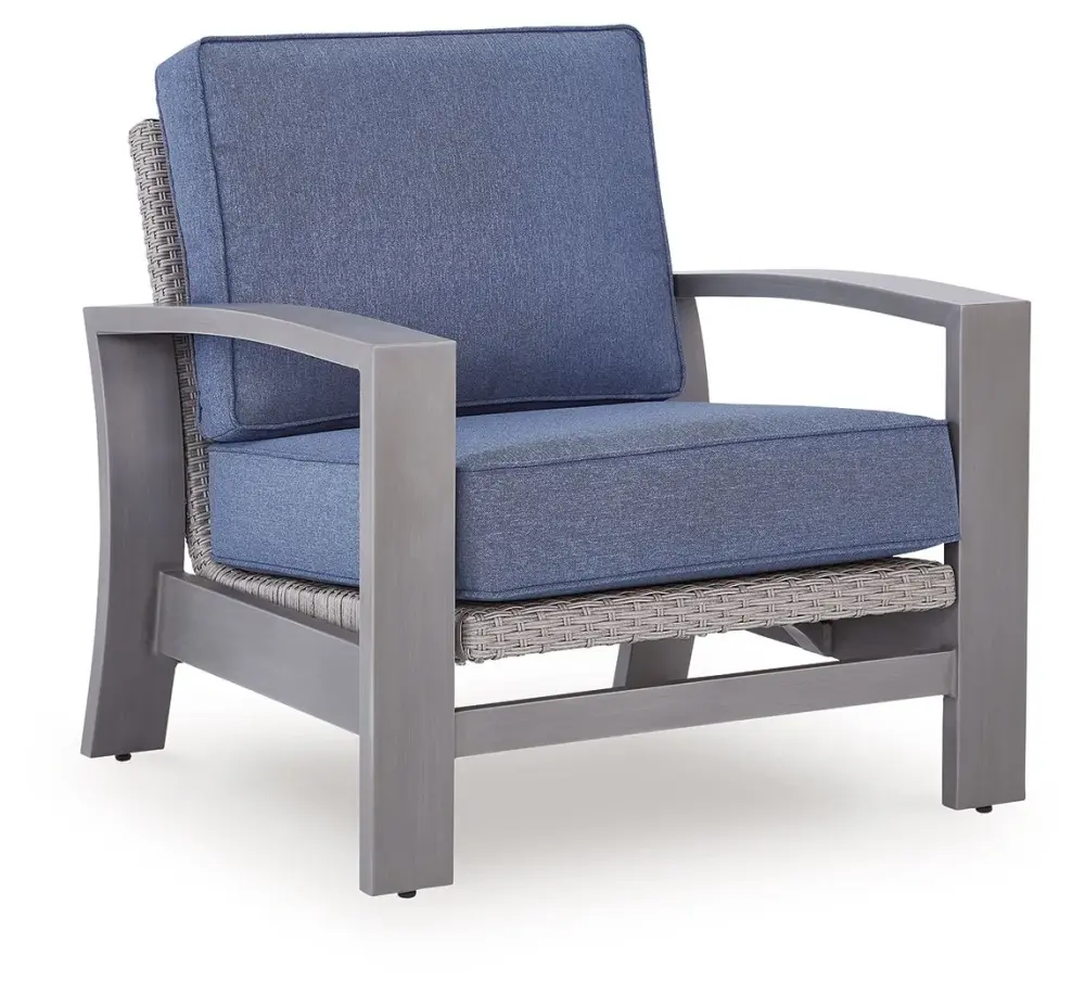 Half Moon Beach - Spring Lounge Chair - Sapphire / Gray | Reclining Seats |