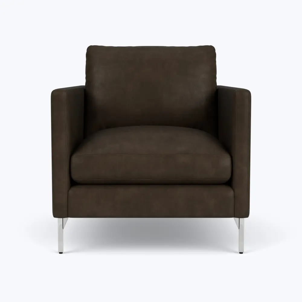 Hannah Leather Chair Storage