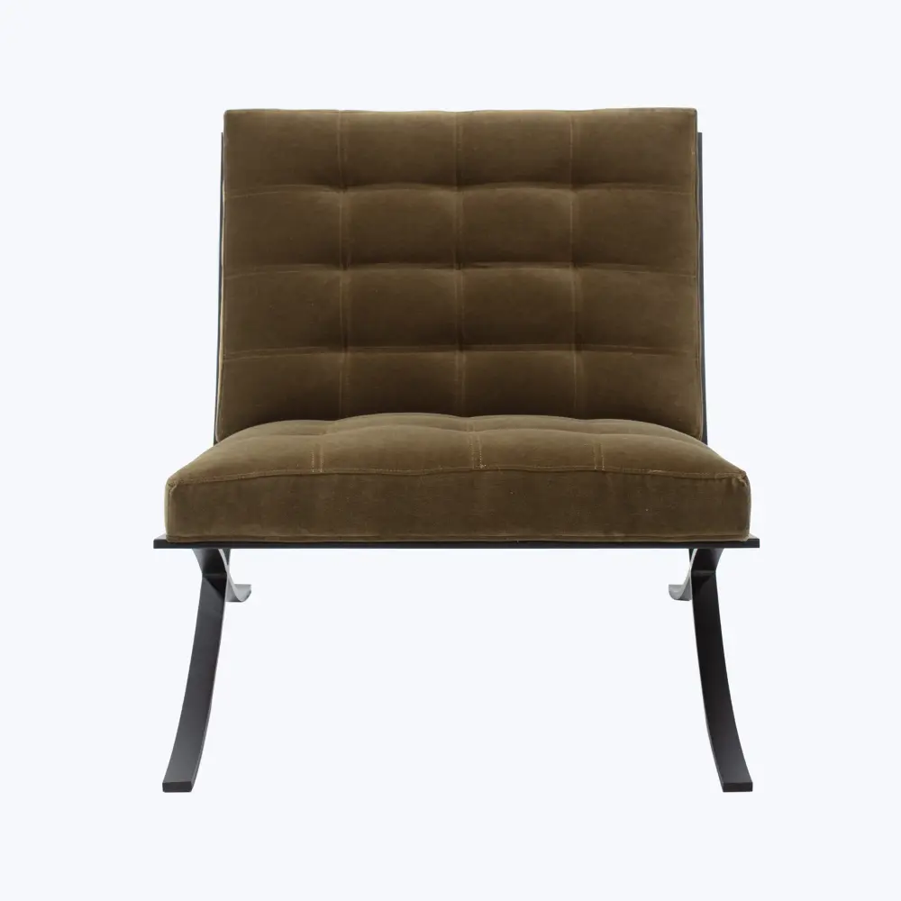 Media Console Cross Frame Chair
