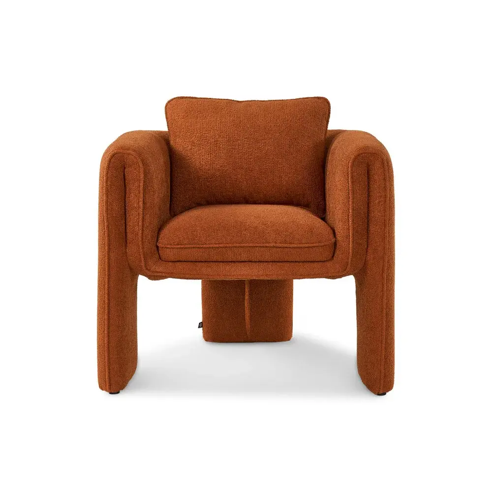 Mid-Century Modern Bloom Occasional Chair - Lander Rust