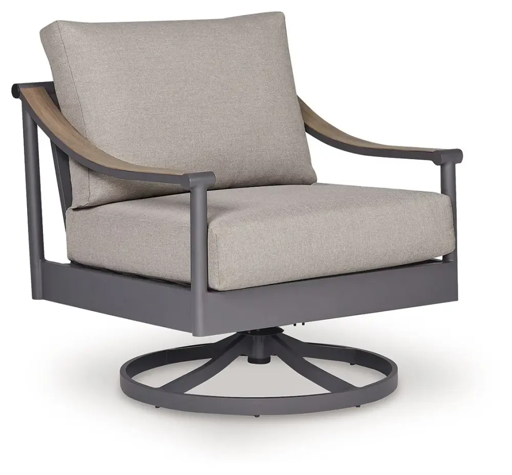 Ocean Beach - Turn Lounge Cushion - Gray