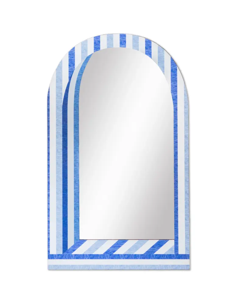 Palm Orleans Cabana Stripe Compact - Fleur x Chairish