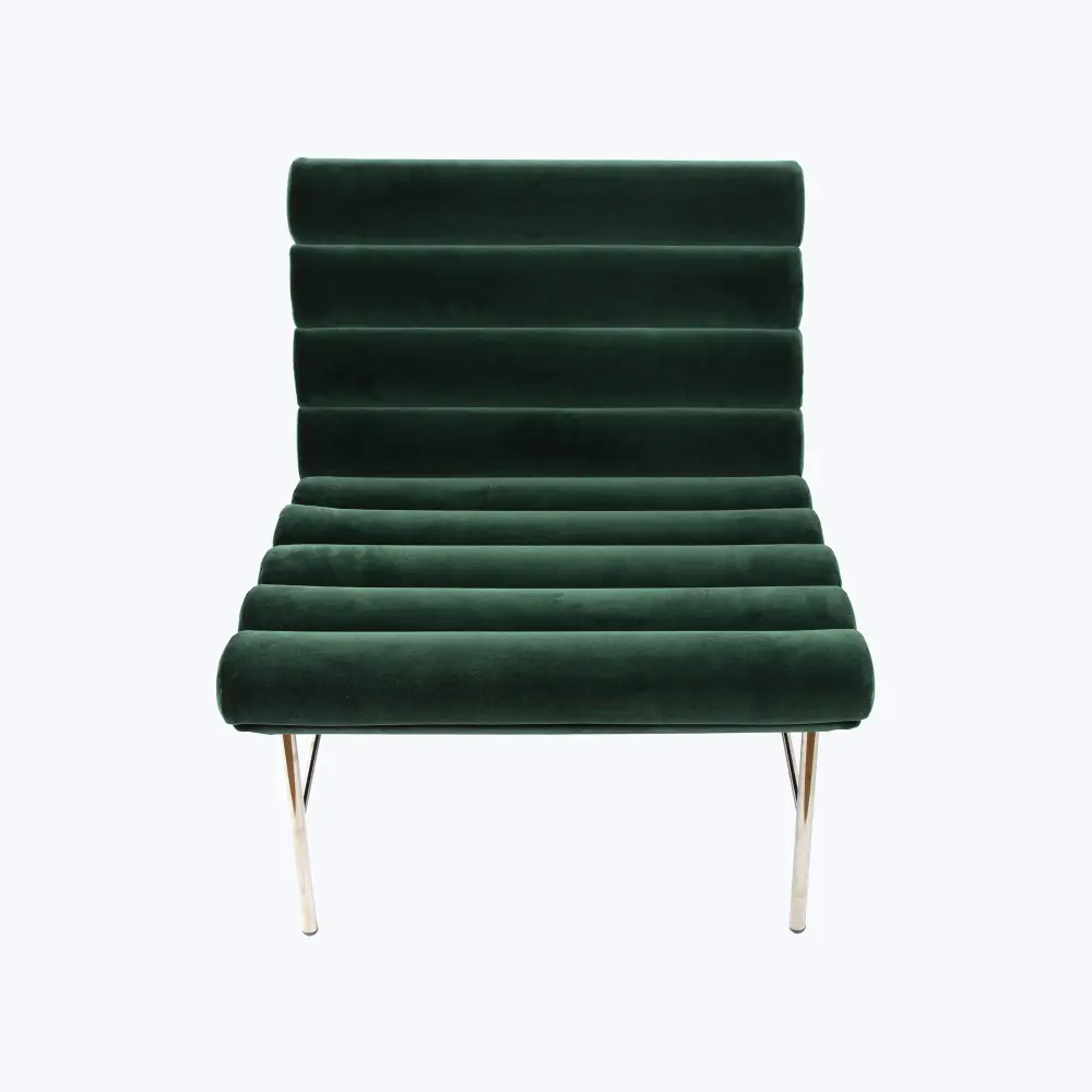 Pan Flute Chair Charcoal Gray Fabric