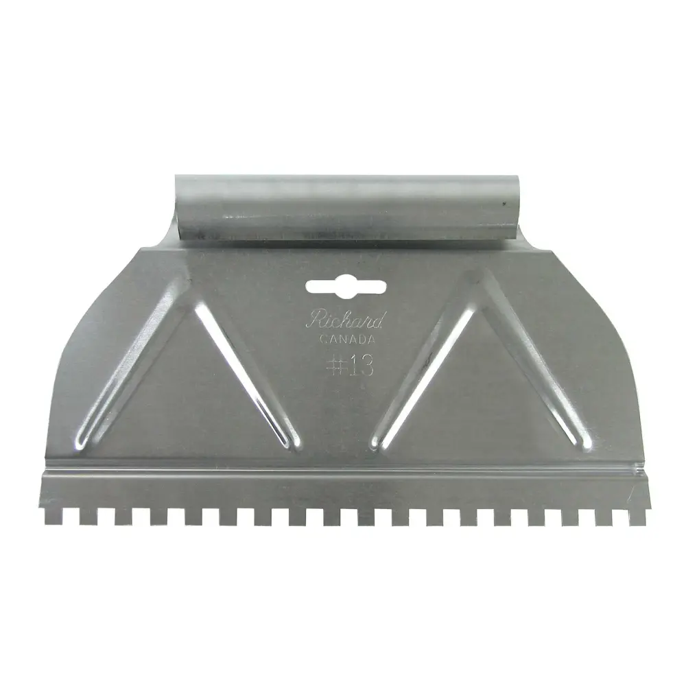 9" (22.7 cm) Adhesive Spreader ''Square'' (1/4 X 1/4 X 1/4'') Teeth