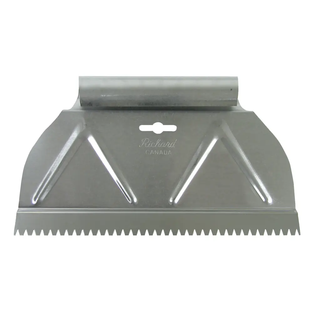9 '' (22.7 cm) Adhesive Spreader ''V'' Teeth (3/16 X 1/8 X 1/8'')