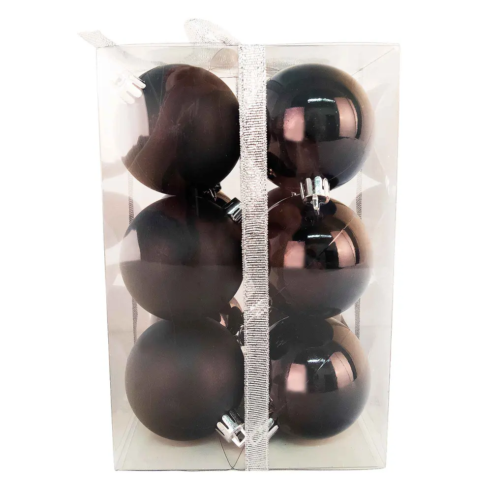 Christmas Balls Place 2.36", Black