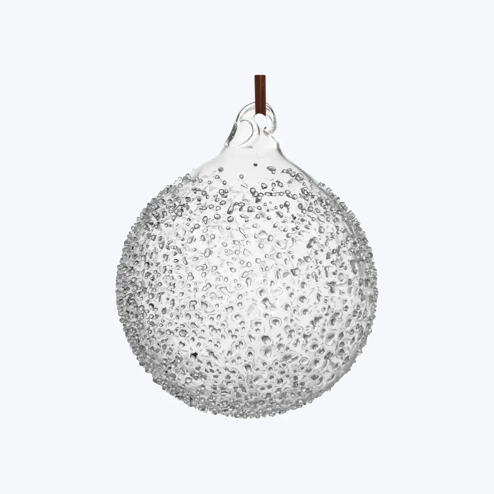 Hand-Painted Distinct Frosted Glass Ball Ornament