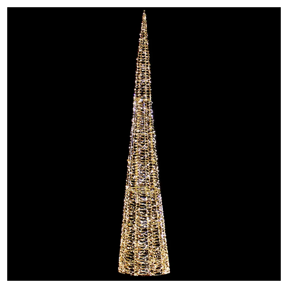 Illuminated Golden Christmas Warm Chalk LEDs, 18.5'' x 83'' (Large)