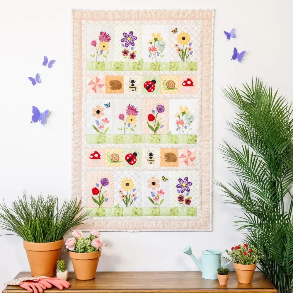 Kimberbell Mystery Wallflower Quilt Touchscreen Dealer LA CARTE DECEMBER BLOCK DESIGN ONLY