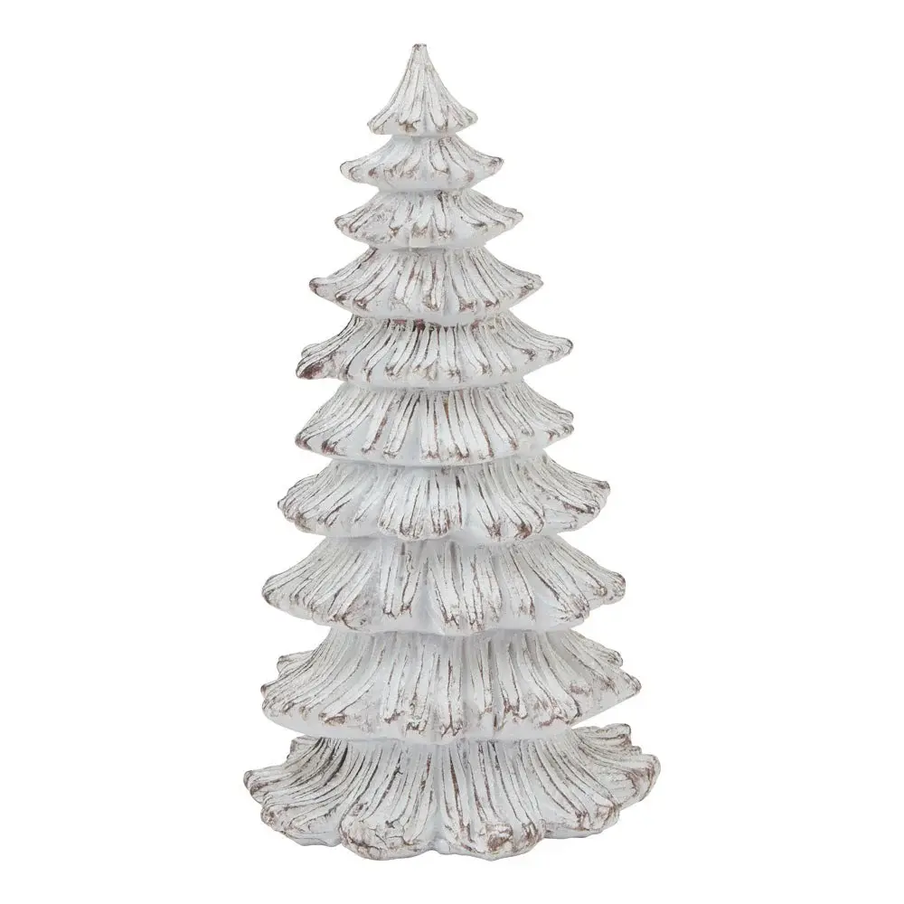 Light-Up Medium Snowy Fir Tree Sculpture