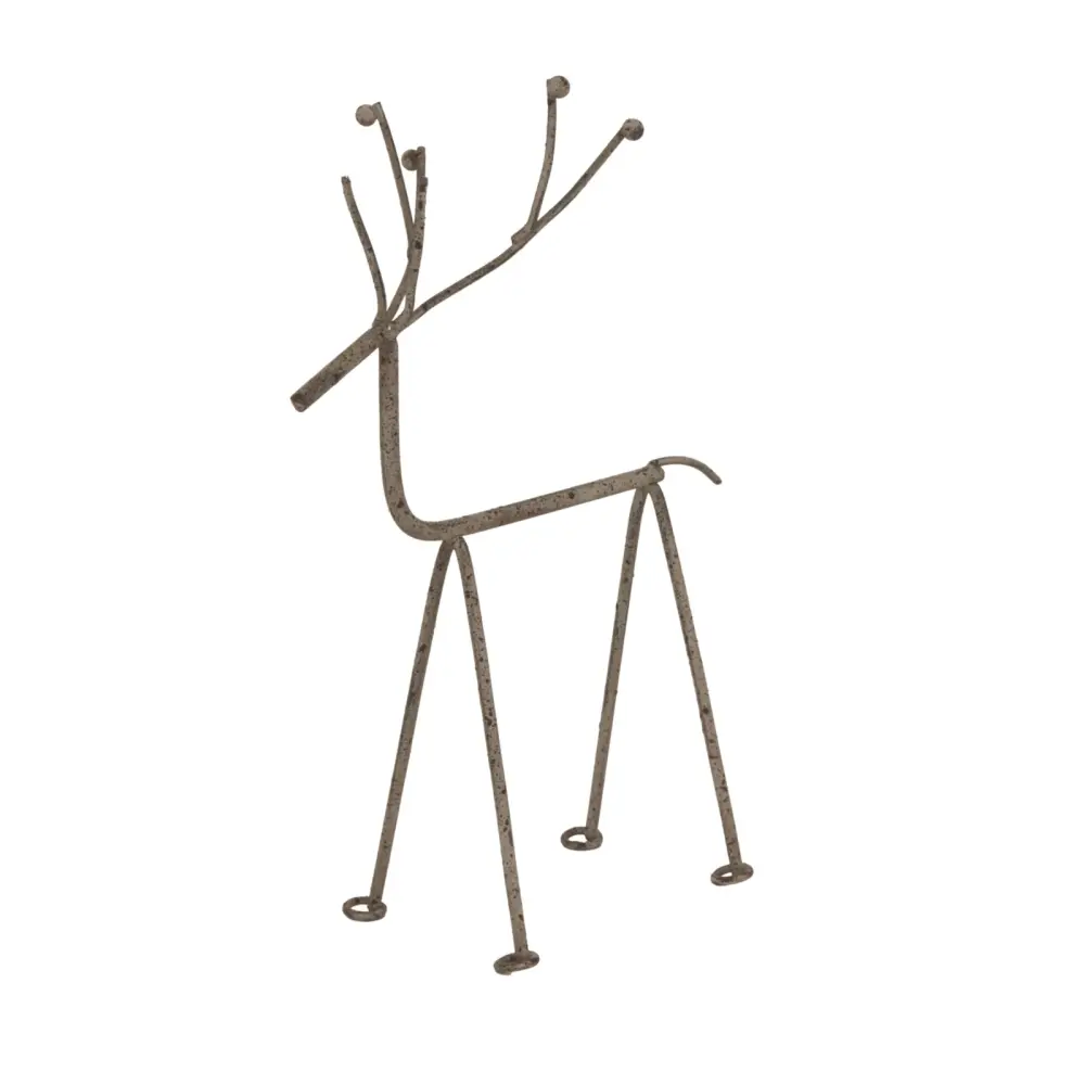 Rustic Alloy Reindeer Village Displays