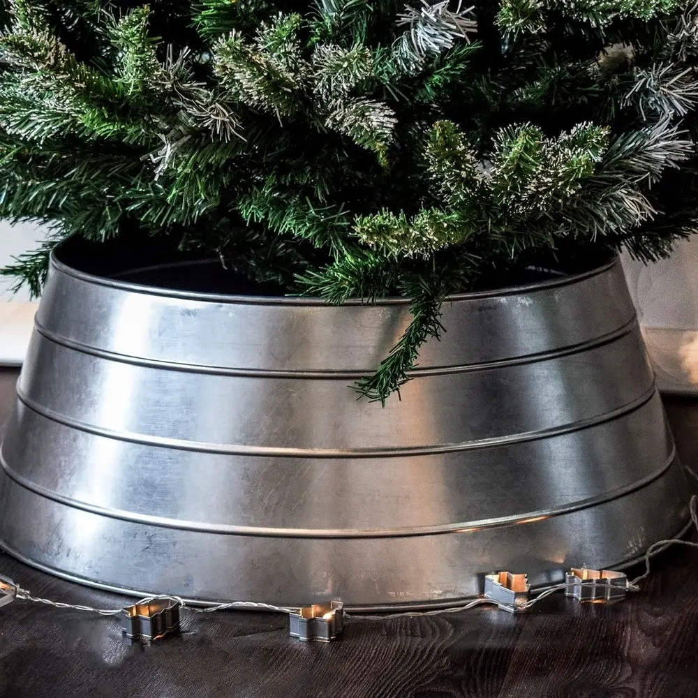 Steel Christmas Galvanised Tree Skirt