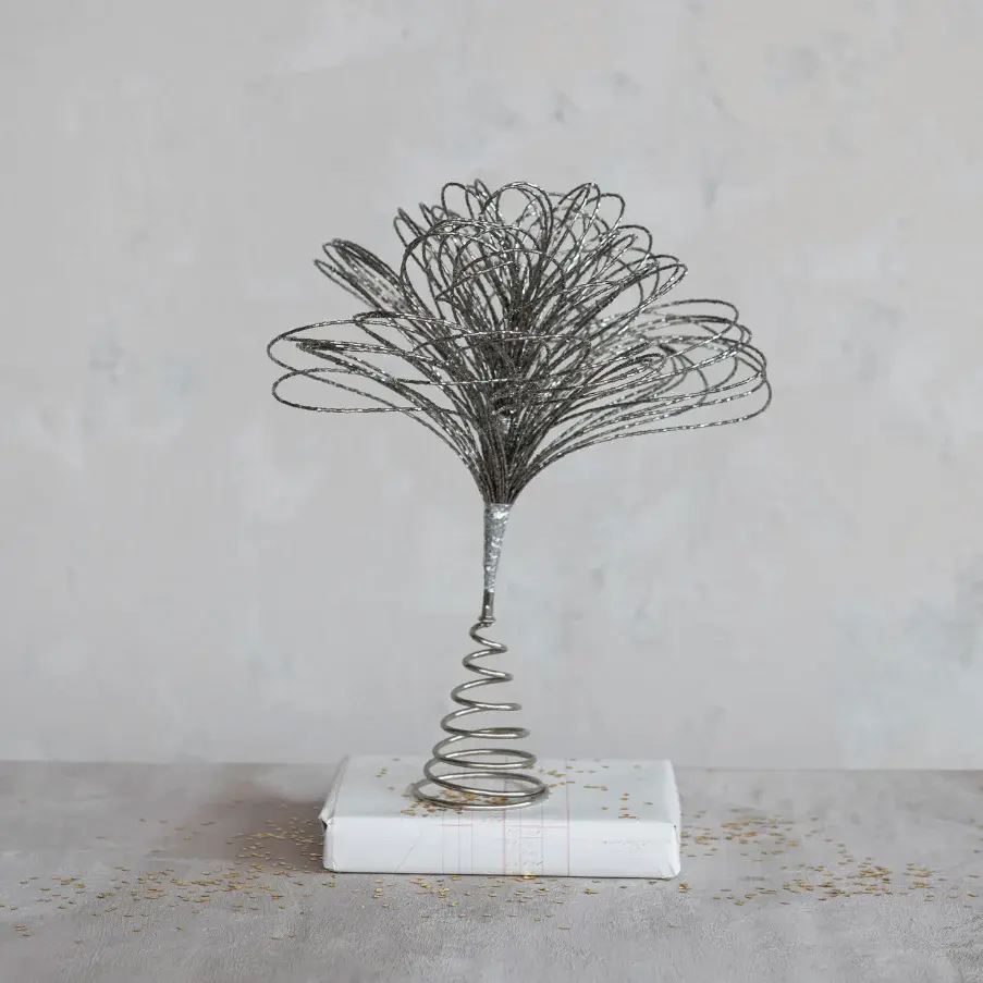 Shatterproof Resin Alloy & Glass Bead Tree Topper