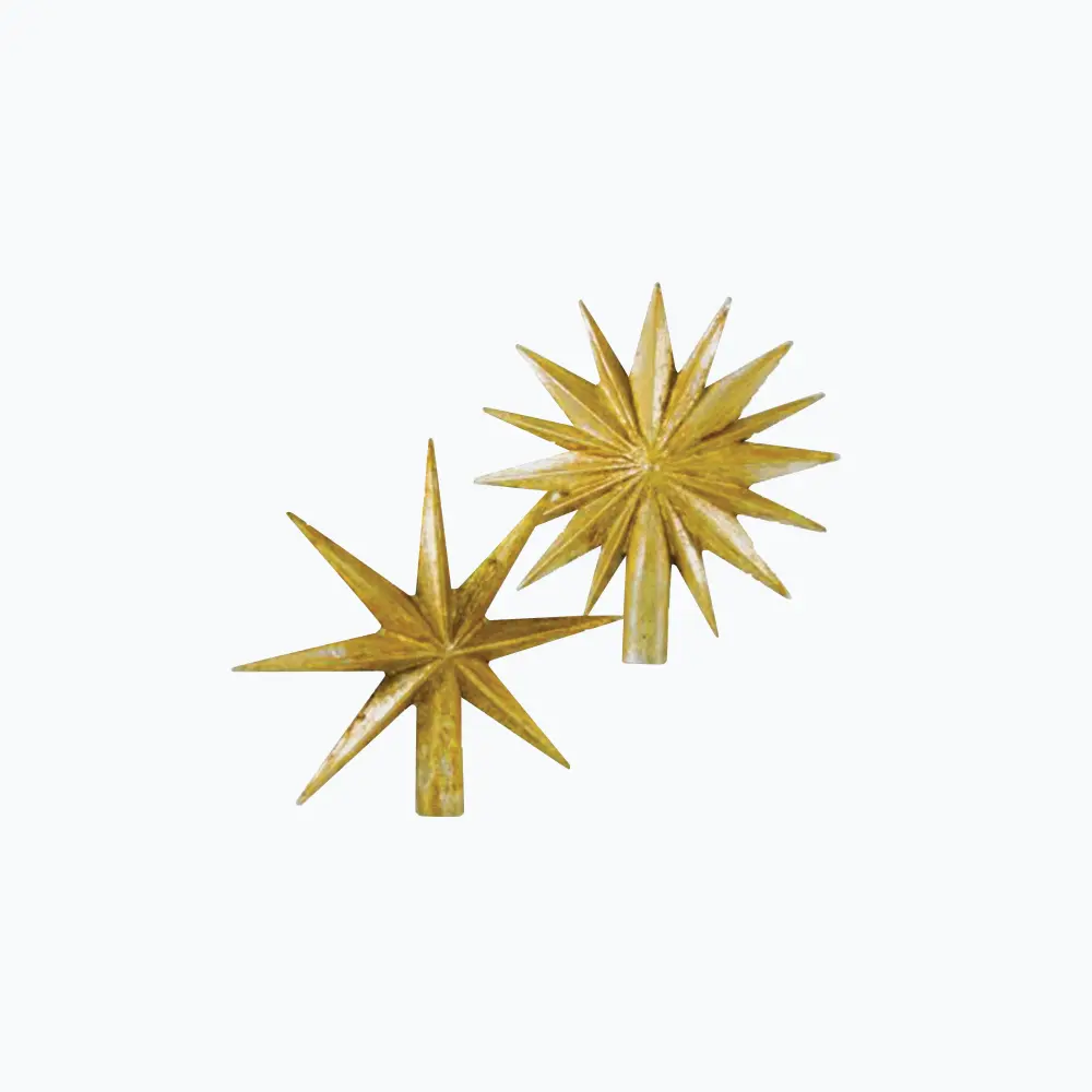 Shatterproof Resin Assorted Starburst Tree Toppers