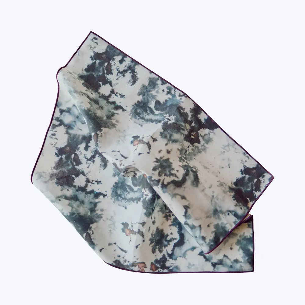 Jacquard Tablecloth Marble Napkin, Grey