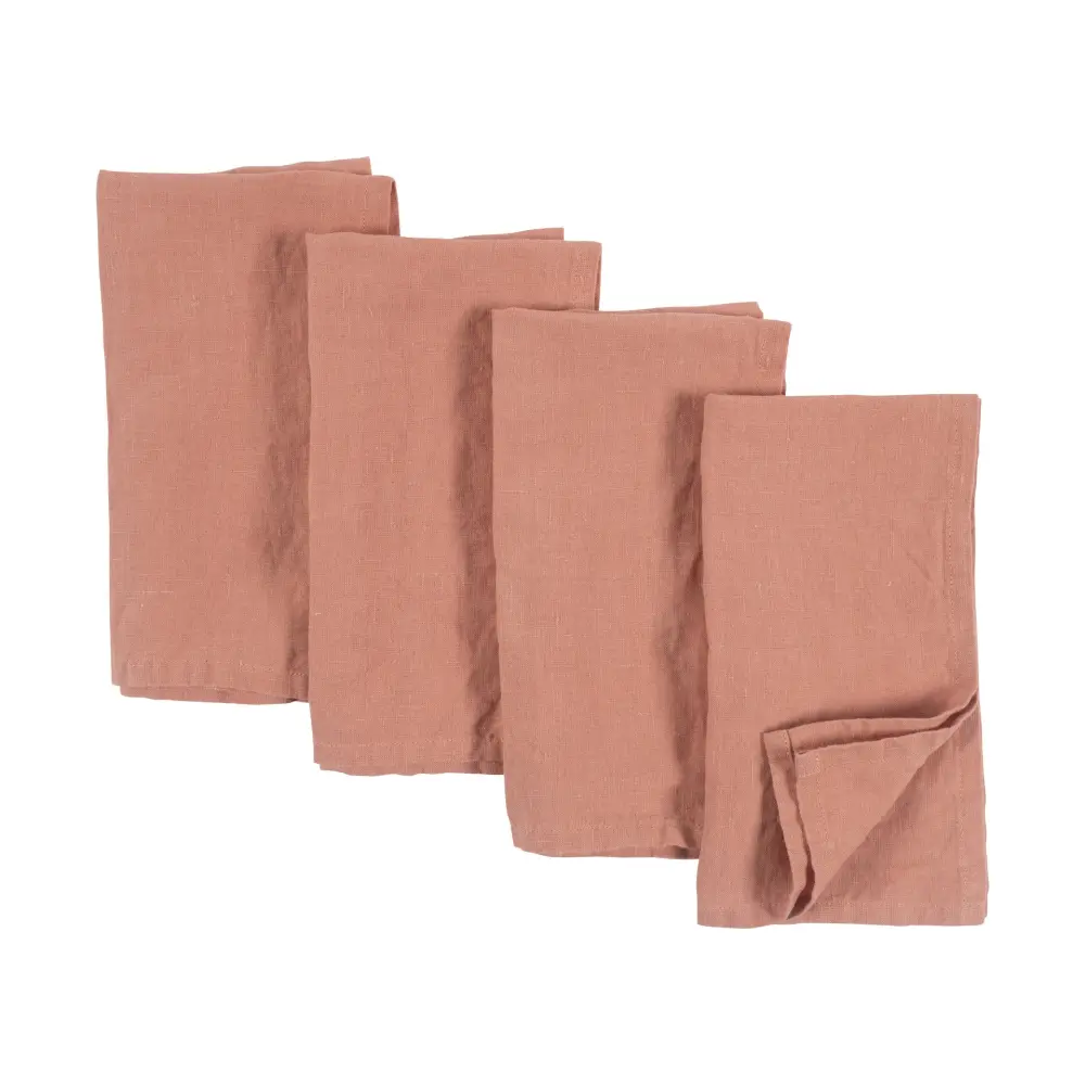 Reversible Design Verona Stonewashed Flax Napkins