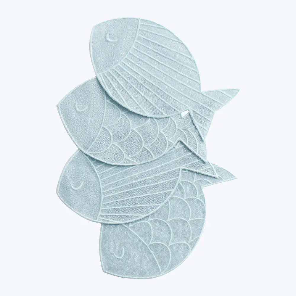 Sardine Cocktail Napkins | Machine Washable |